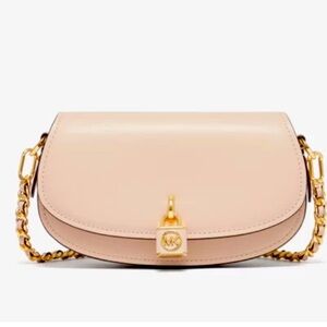 Michael Kors Mila Small Chain Sling Messenger in Soft Pink